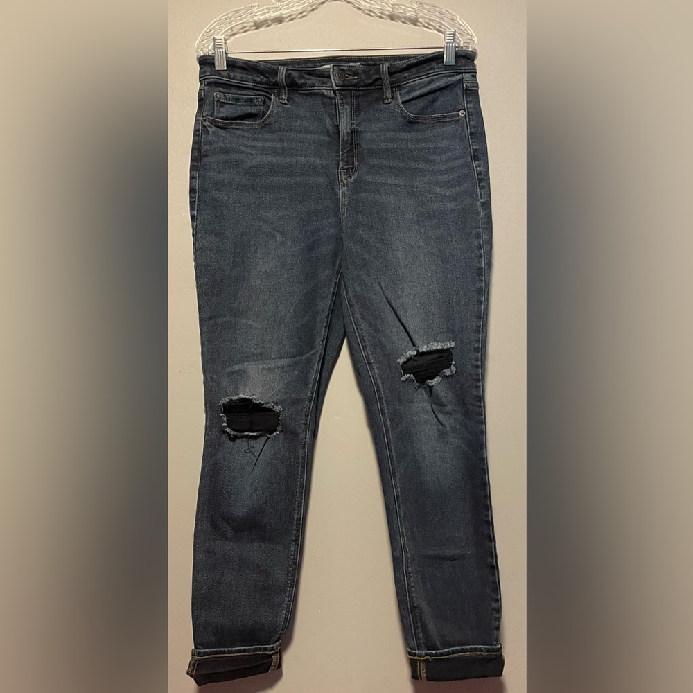 Old Navy Women’s Black Skinny Ripped Jeans
